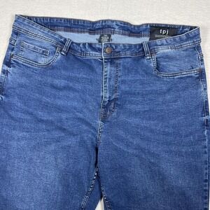 The Perfect Jean NYC Jeans Mens 42x34 Blue Athletic Fit Straight Stretch Denim